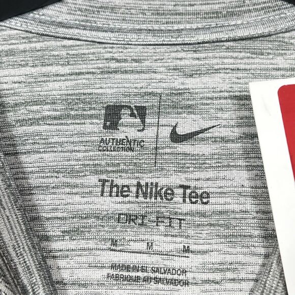 Nike Washington Nationals Dri Fit Shirt Mens Medium Gray Heather Short Sleeve - Picture 10 of 13